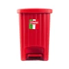 Pattumiera a pedale "margherita" - 20 litri - colore rosso.