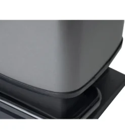 Pattumiera a pedale quadrato "paso" colore grafite da 20 litri