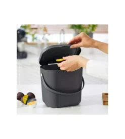 Pattumiera "albula" antracite 6 litri