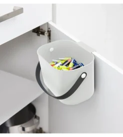 Pattumiera "albula" bianco 3 litri