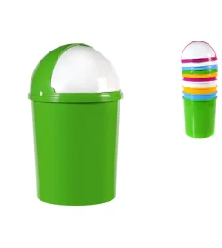 Pattumiera con cupola basculante da 6 litri.