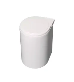 Pattumiera differenziata fissaggio all'anta plastica bianca