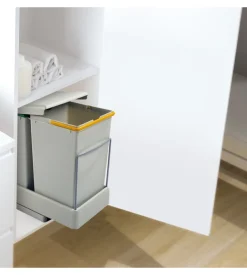 Pattumiera per differenziata 2 contenitori da 14 l fissaggio inferiore, emuca