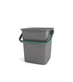 Pattumiera per rifiuti organici keter "smart container bio compost" in polipropilene con manico, 25,5x23x25 cm