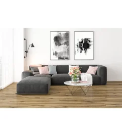 Pavimento laminato spc rovere scuro cambridge 2,514 mq, 5,5x229x1830 - kimono