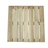 Pedana da esterno quadrata antiscivolo in legno con 7 stecche 50x50x3 cm