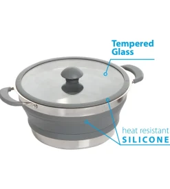 Pentola da campeggio collassabile brunner 