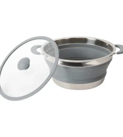 Pentola da campeggio collassabile brunner "volcano fold-away ø 24" in plastica e acciaio inox