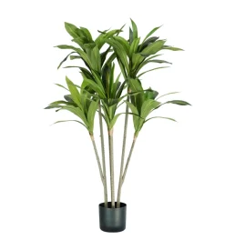 Pianta di dracaena in polietilene con 88 foglie, 130 cm