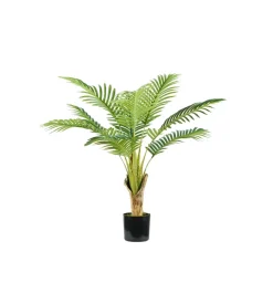 Pianta di palma areca in polietilene con 9 foglie, 90 cm