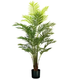 Pianta di palma areca in polietilene con 33 foglie, 160 cm