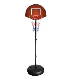 Piantana basket per bambini regolabile 2 in 1: basket e freccette