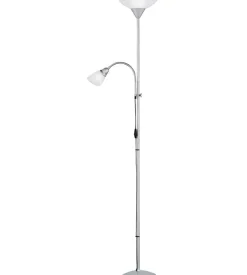 Piantana con braccio per lettura colore bianco, 180 cm