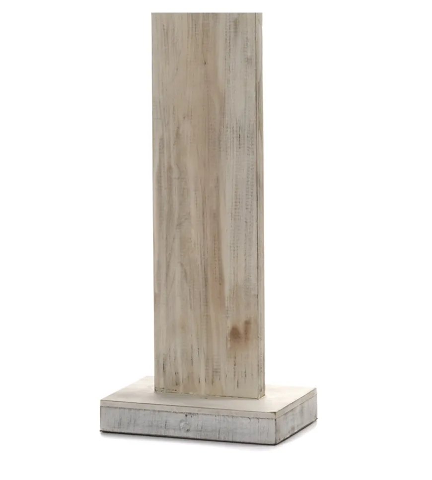 Piantana "gea" legno e corda, e27