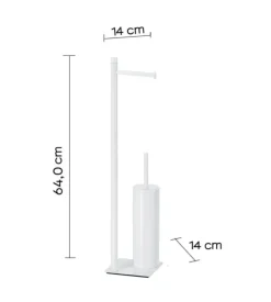 Piantana portarotolo e scopino wc gedy 