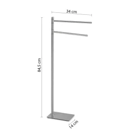 Piantana portasalviette gedy "trilly" in acciaio inox spazzolato