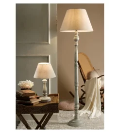 Piantana "raffy" legno invecchiato, e14