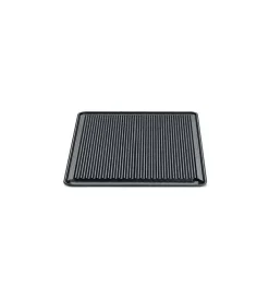 Piastra di cottura per barbecue ompagrill in ghisa rigata 40x43 cm