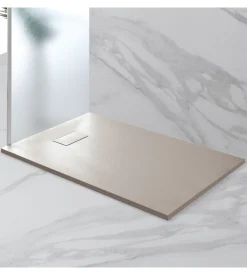 Piatto doccia effetto pietra tortora, 80x140 cm