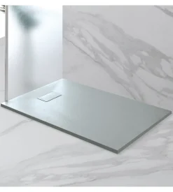 Piatto doccia effetto pietra grigio, 70x90 cm