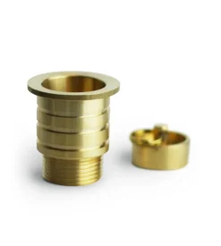 Piletta di scarico 3/4" per fontana da giardino in ottone lucido - kam