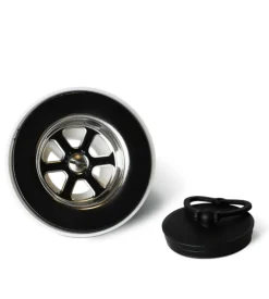 Piletta di scarico per fontana da giardino kam  1" 1/4  in acciaio e pvc