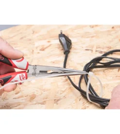 Pinza becchi semitondi dritti 3k 200 mm.