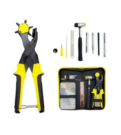 Pinza fusellatrice + martello con bottoni a pressione