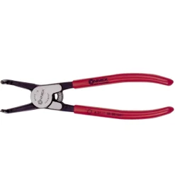 Pinza per anelli seeger esterni becchi curvi