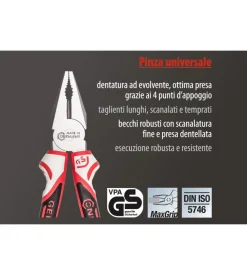 Pinza universale 3k 200 mm.