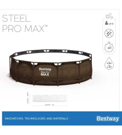 Piscina fuori terra con struttura rotonda bestway 