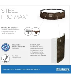 Piscina fuori terra con struttura rotonda bestway 