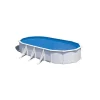 Piscina fuori terra ovale gre "atlantis" in acciaio colore bianco 730x375x132 - cod. kitprov738