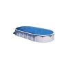 Piscina fuori terra ovale gre "haiti" in acciaio colore bianco 1000x550x132 - cod. kitprov10288