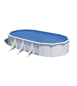 Piscina fuori terra ovale 730x375x120 cm "fidji" con filtro a sabbia, skimmer e scaletta - gre kit730eco