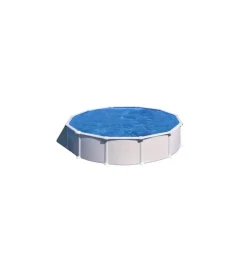 Piscina fuori terra rotonda gre "atlantis" in acciaio colore bianco 550x550x132 - cod. kitpr558