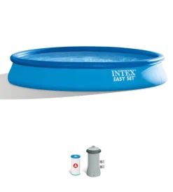 Piscina gonfiabile autoportante rotonda intex "easy set" 457x457x84 cm - cod. 28158np