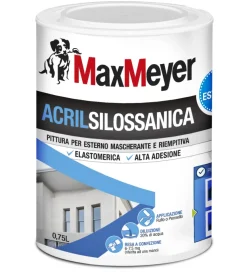 Pittura acrilsilossanica   bianco lt 0,75