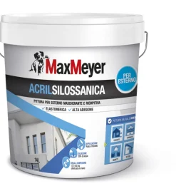 Pittura acrilsilossanica per esterno bianco 14 litri - max meyer
