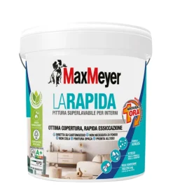 Pittura murale superlavabile max meyer "la rapida" bianco 14 lt
