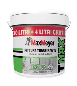 Pittura murale traspirante max meyer "t-max" bianco 14 lt