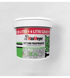 Pittura murale traspirante max meyer "t-max" bianco 14 lt