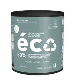 Pittura per restauro legno mobili "eco mobili" blu laguna 500 ml