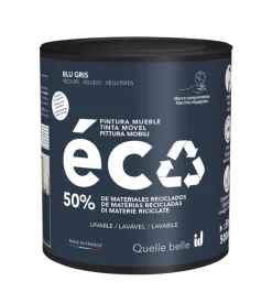 Pittura per restauro legno mobili "eco mobili" blu grigio 500 ml
