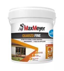 Pittura quarzo fine  bianco lt 4