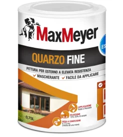 Pittura quarzo fine  bianco lt 0,75