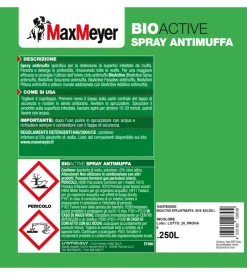 Pittura spray antimuffa max meyer "bioactive" trasparente 0,25 lt