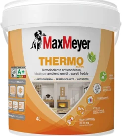 Pittura termoisolante max meyer "thermo active a+" bianco 4 litri