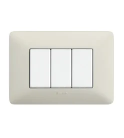 Placca 3 moduli cenere matix am4803bcn - bticino