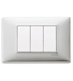 Placca 3m allum spazzolato - vimar.